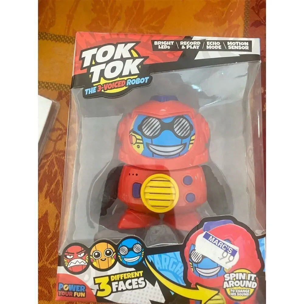Power Your Fun Tok Tok 3-Voiced Robot Interactive Toy for Ages 3+